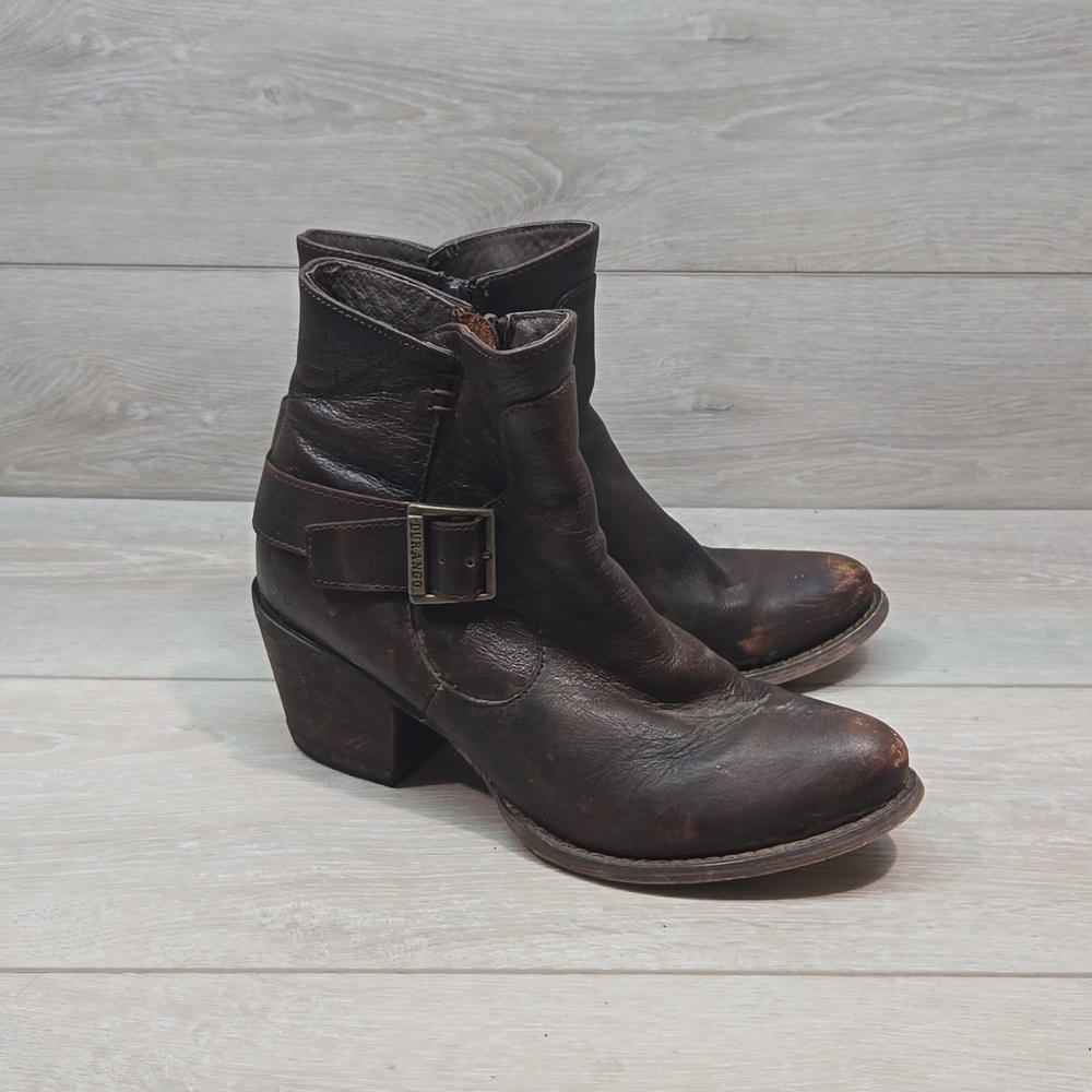 Vintage Durango Philly 6" Ankle Leather Western moto boots shoes sz 7M